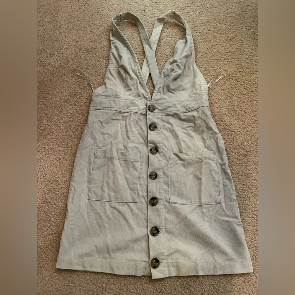 Blue Blush Grey Overall Dress!